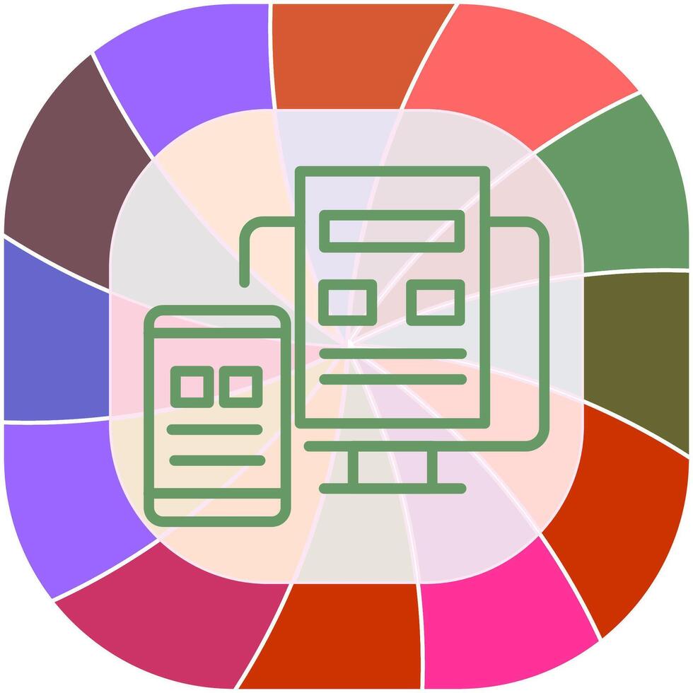 Adaptive Layout Vector Icon