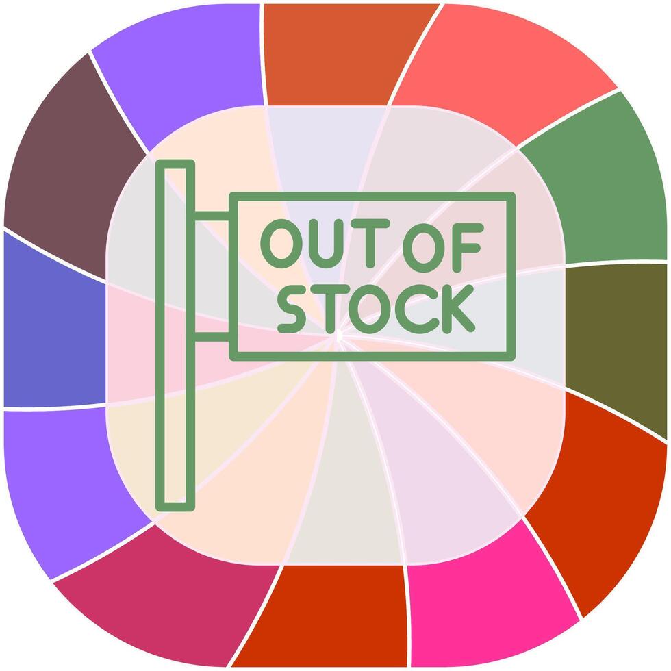 Out of Stock Vector Icon