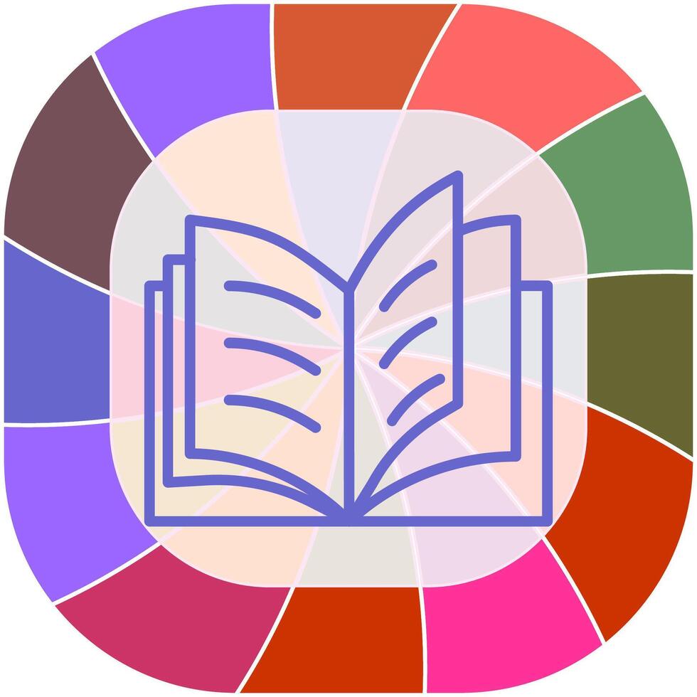 Open Book Vector Icon