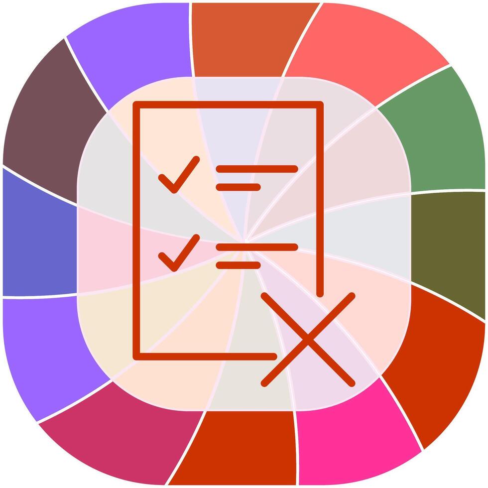 Fake List Vector Icon