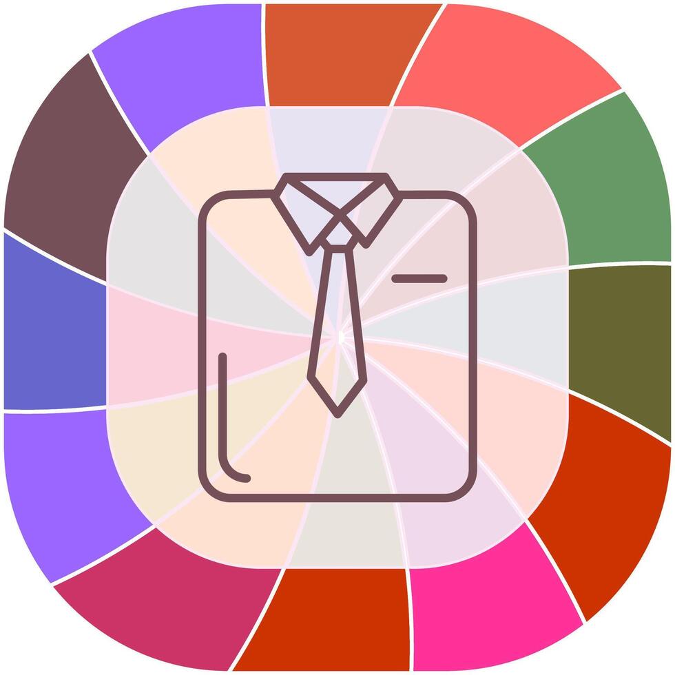 icono de vector de traje