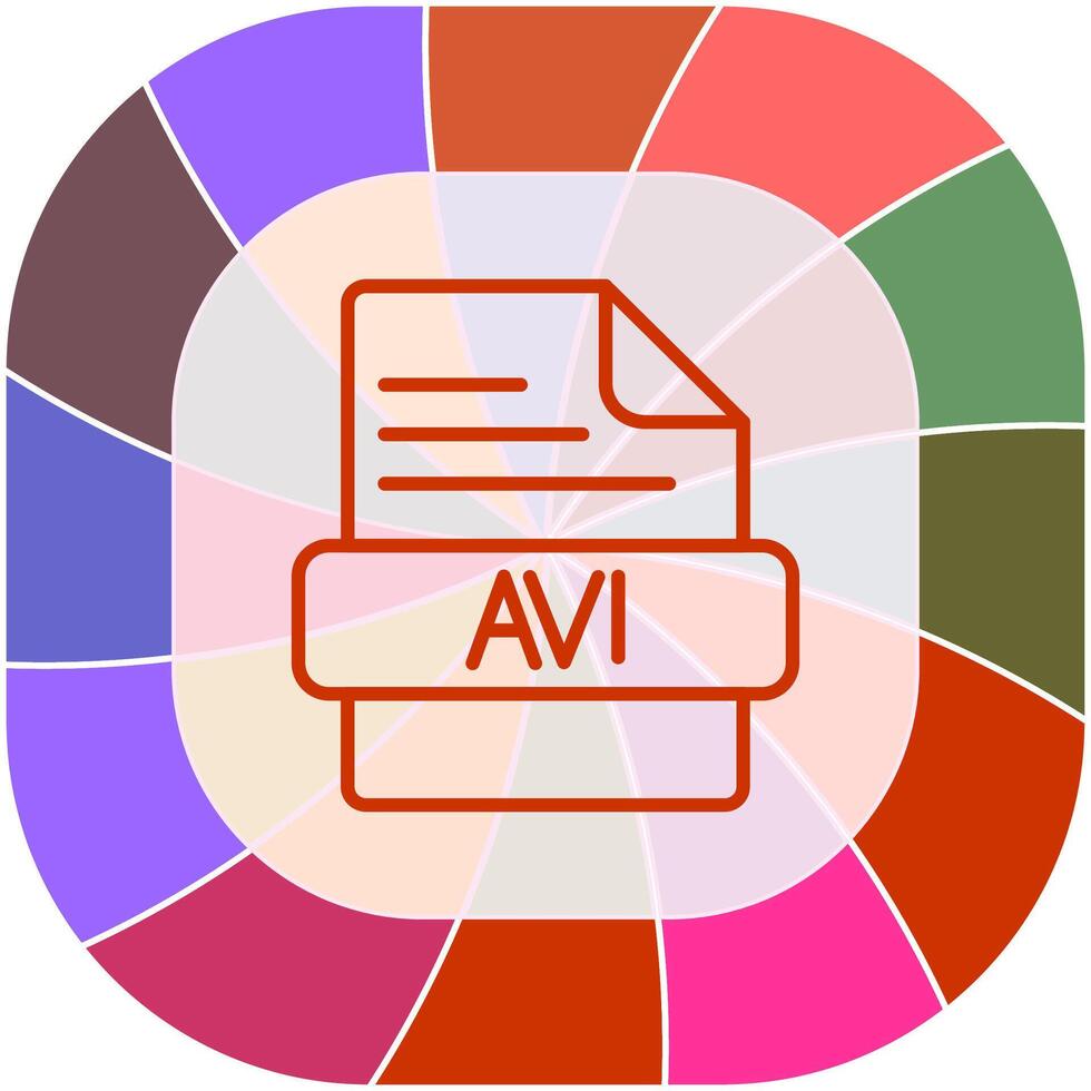 AVI Vector Icon