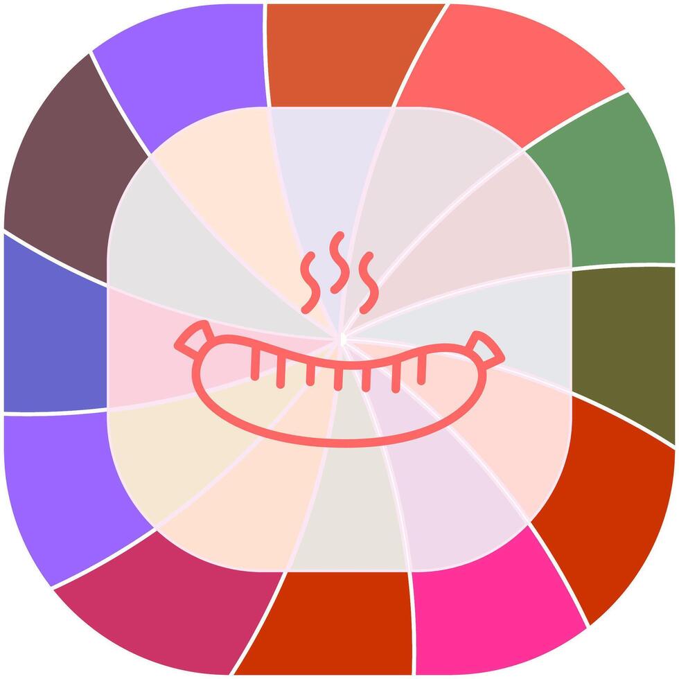 Hot Sausage Vector Icon