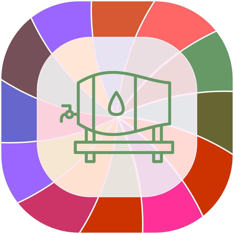 Barrel with Tap Vector Icon