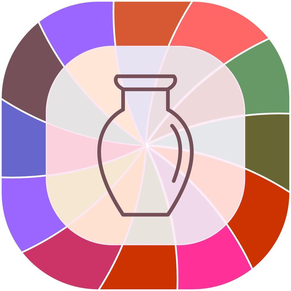 Vase Exhibit Vector Icon