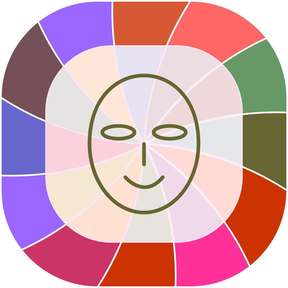 Ancient Face Mask Vector Icon