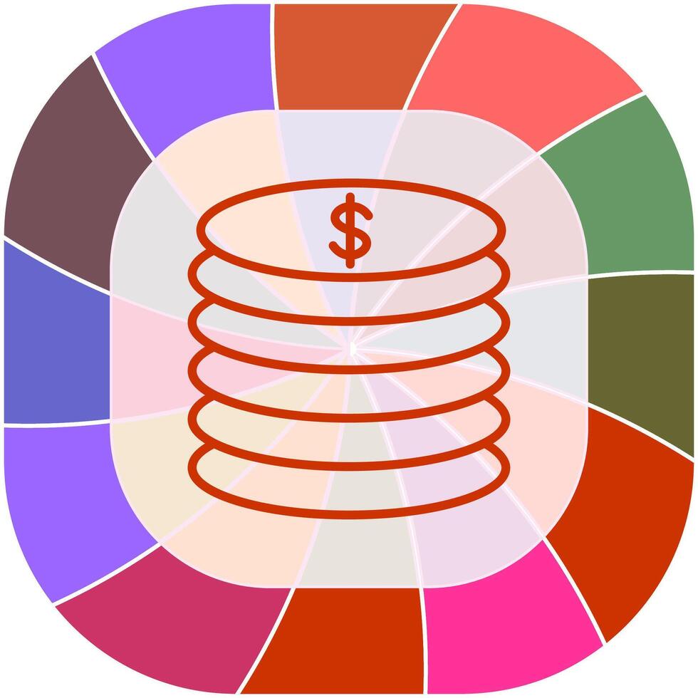 Stack of Coins Vector Icon