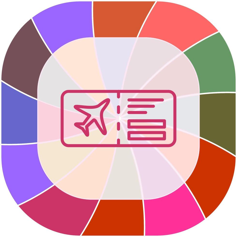 Plane Tickets Vector Icon