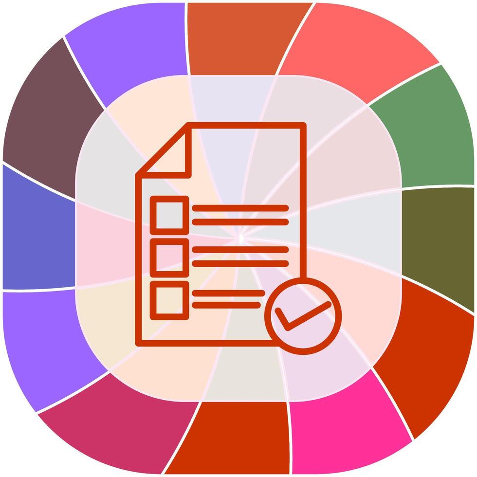 Valid Document Vector Icon