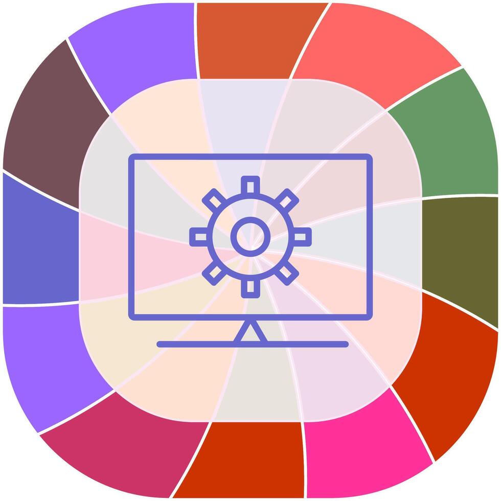 Computer Settings Vector Icon