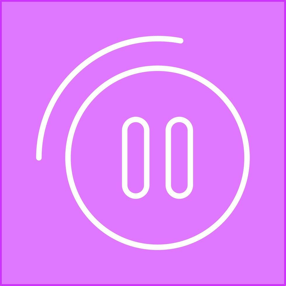 Pause Button Vector Icon