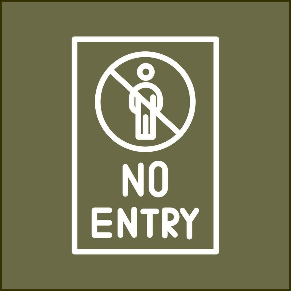 No Entry Sign Vector Icon