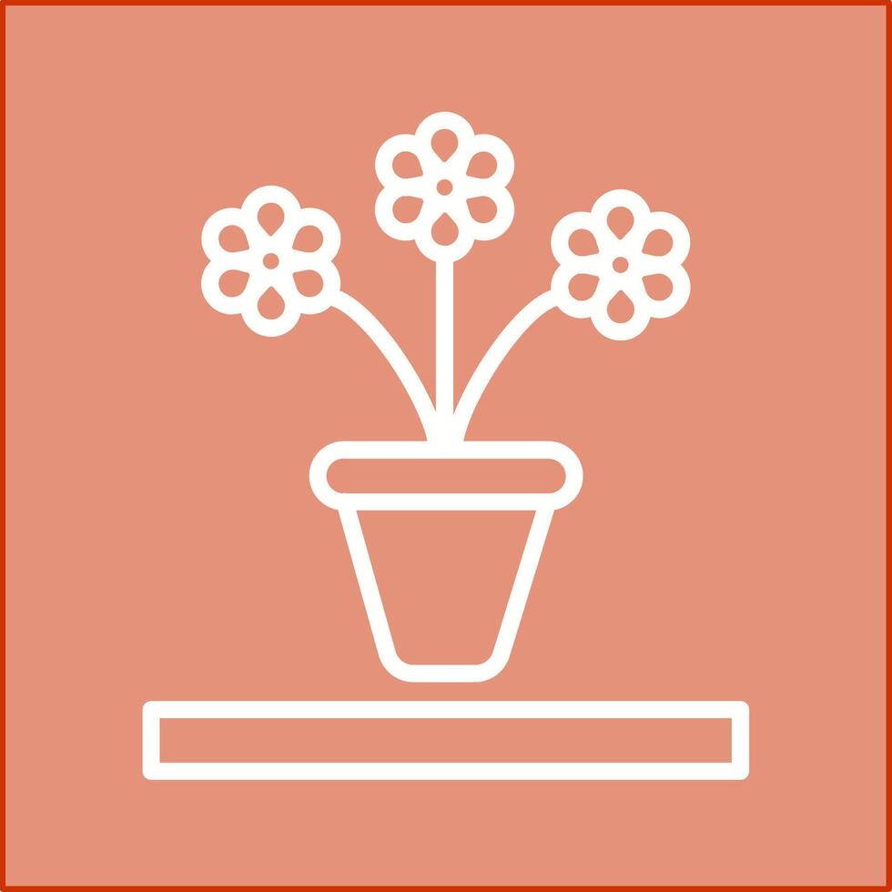Flower Pot Vector Icon