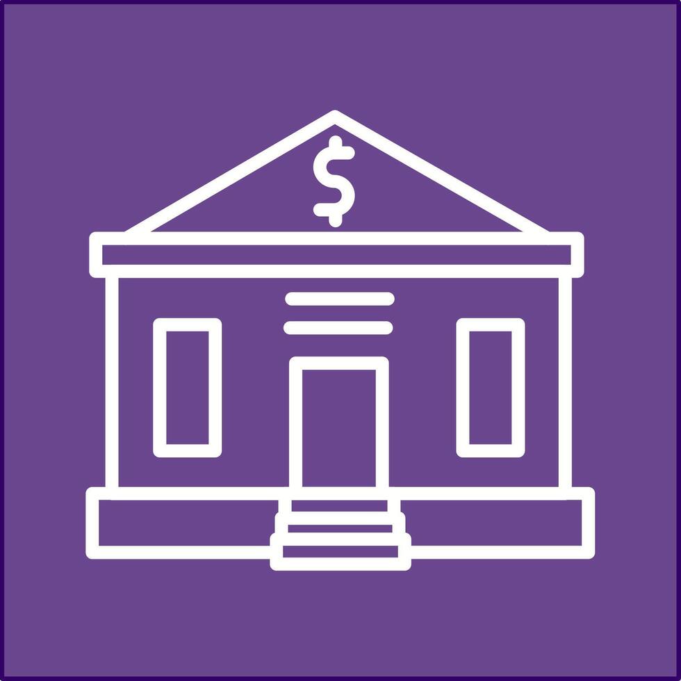 Bank Building Vector Icon