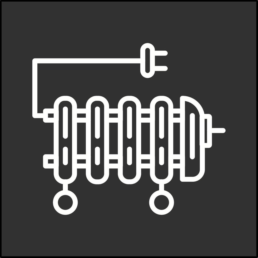 icono de vector de calentador de aceite