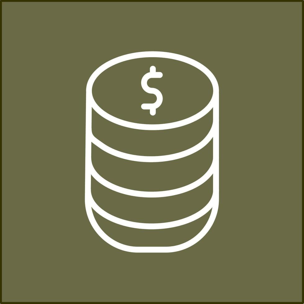 Stack of Coins Vector Icon