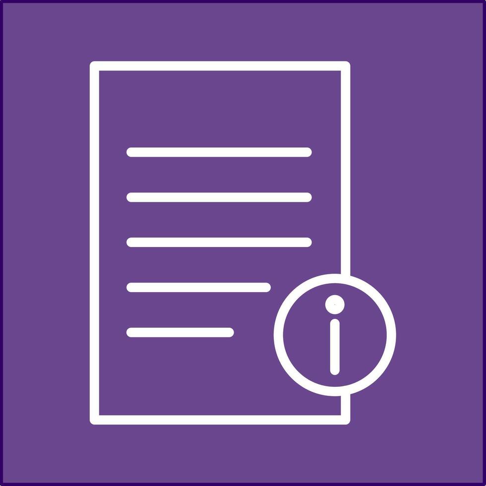 Information Document Vector Icon