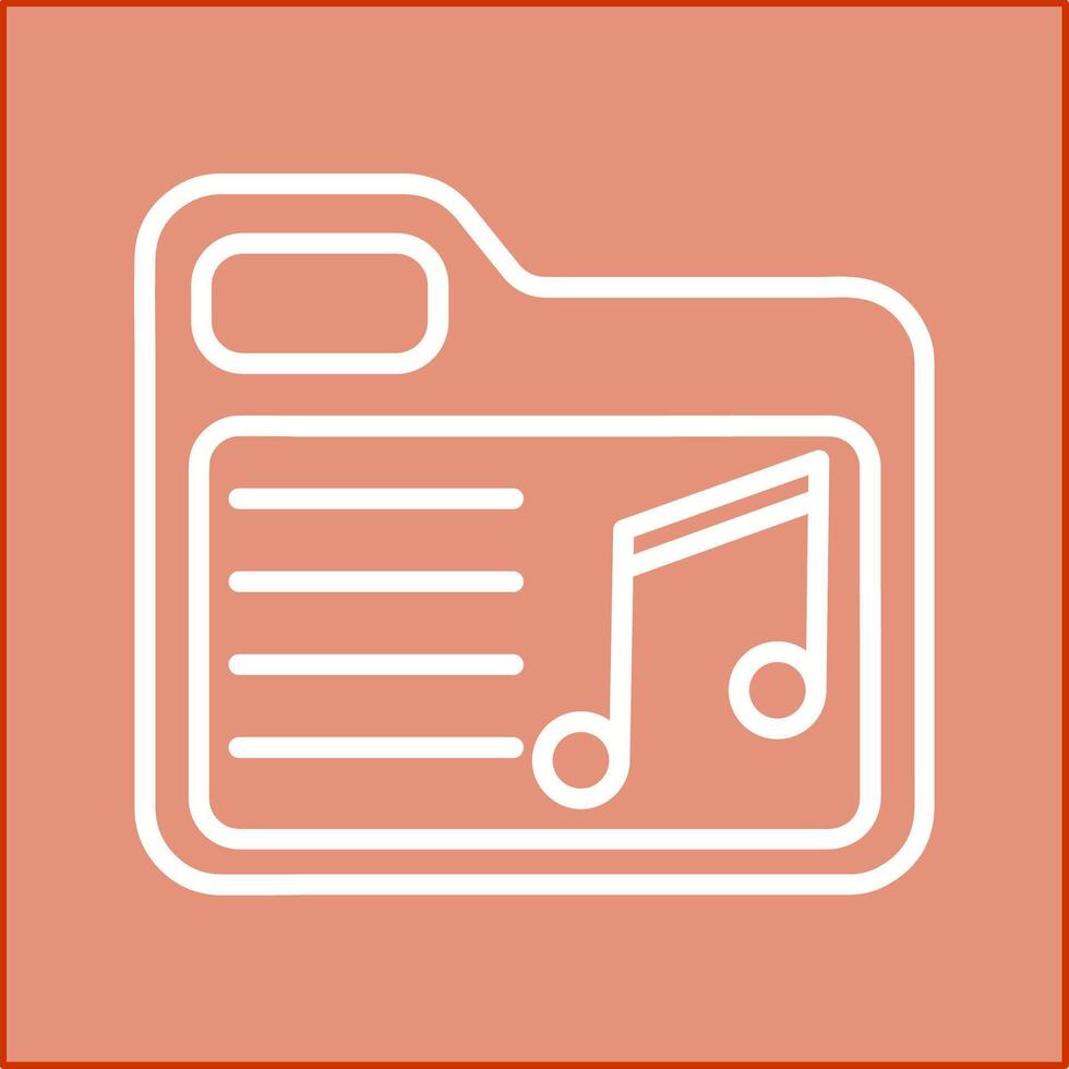 Music Folder Vector Icon