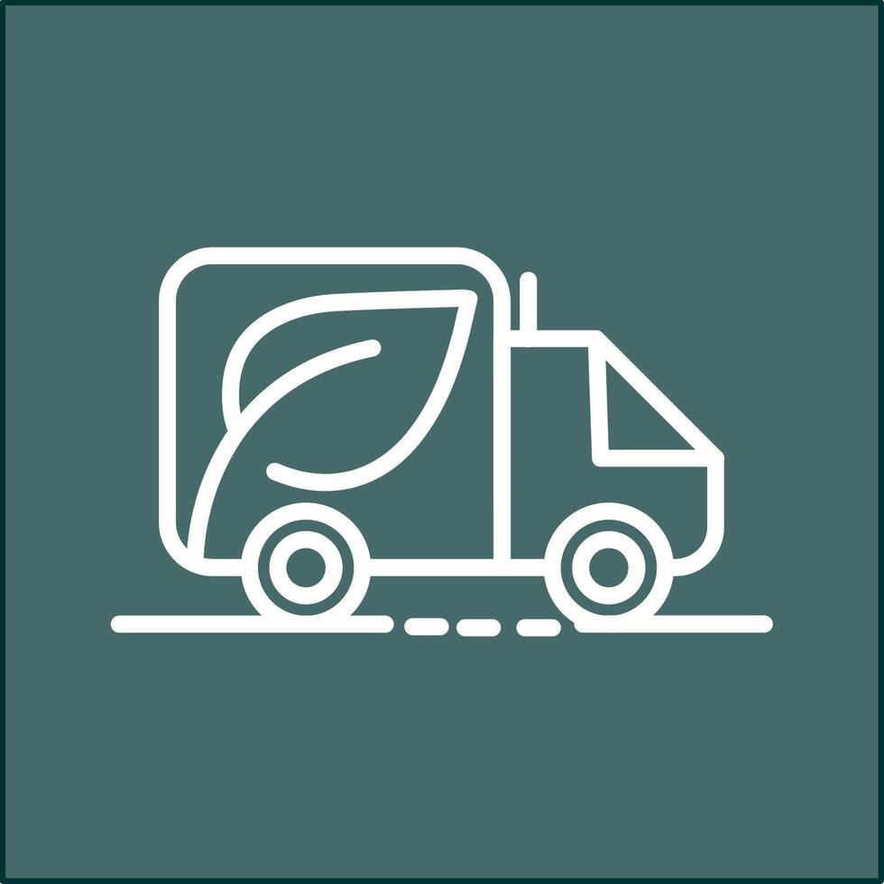 Eco friendly Truck Vector Icon
