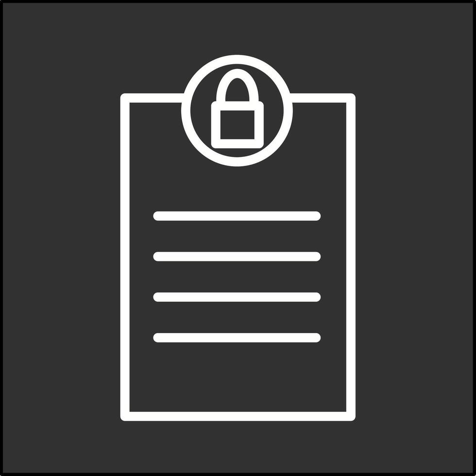 Privacy Page Vector Icon