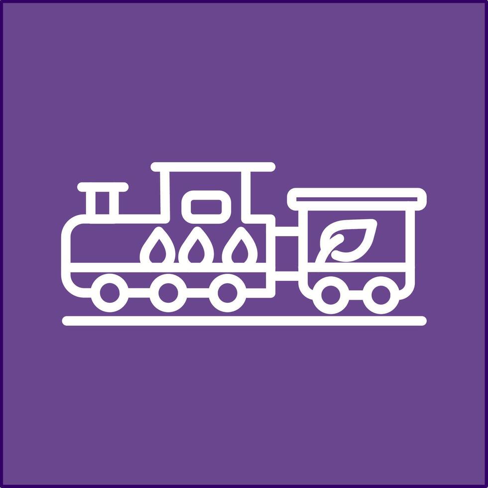 Ecology Train Vector Icon
