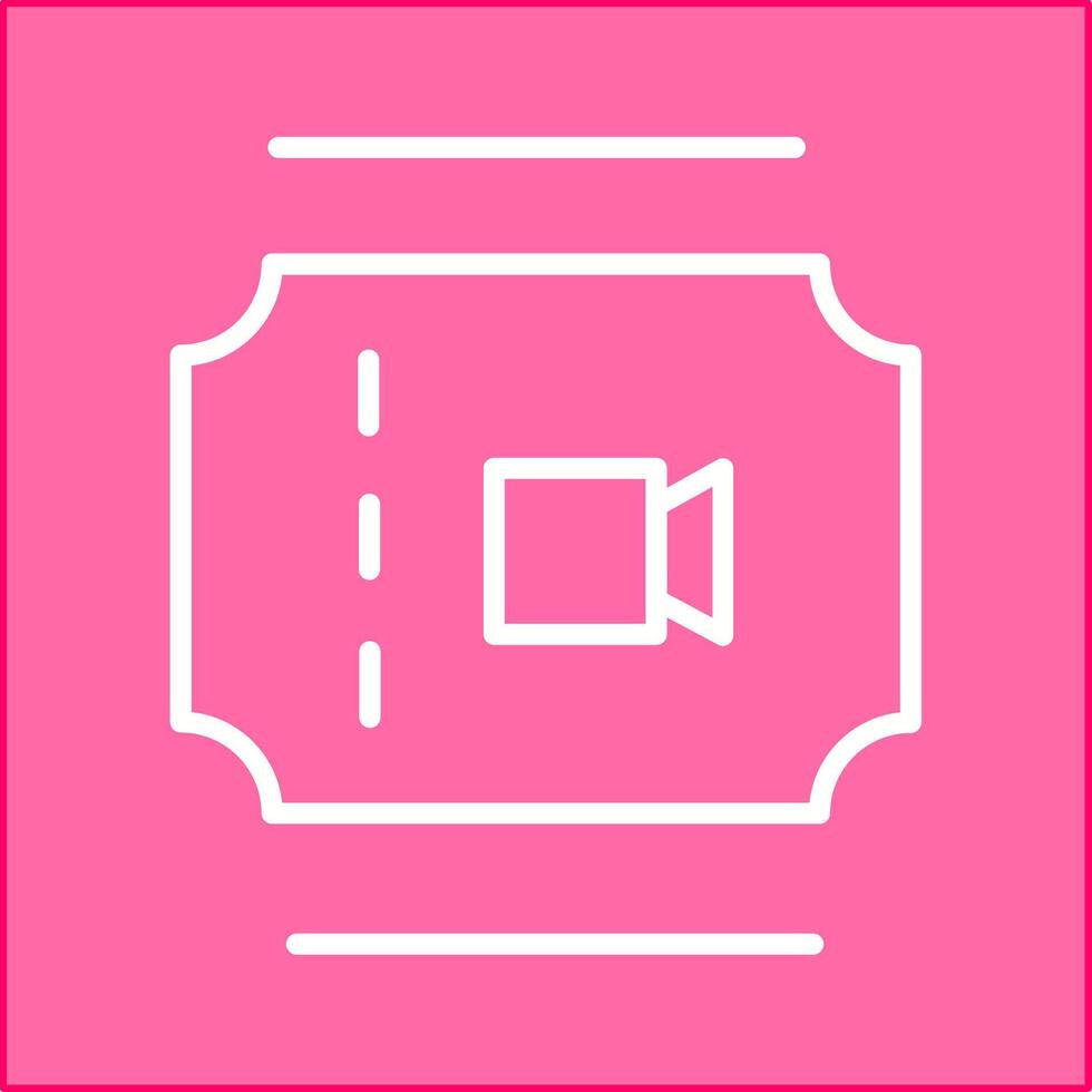 Movie Ticket Vector Icon