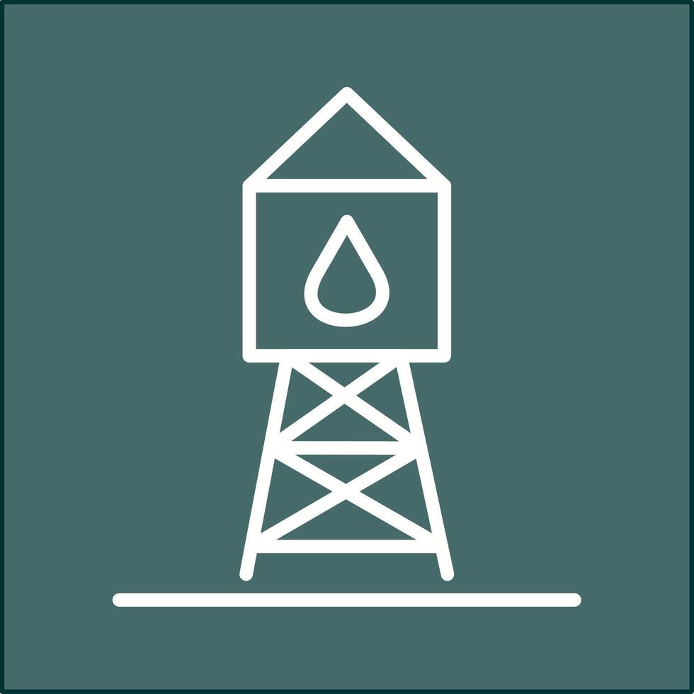 icono de vector de torre de agua