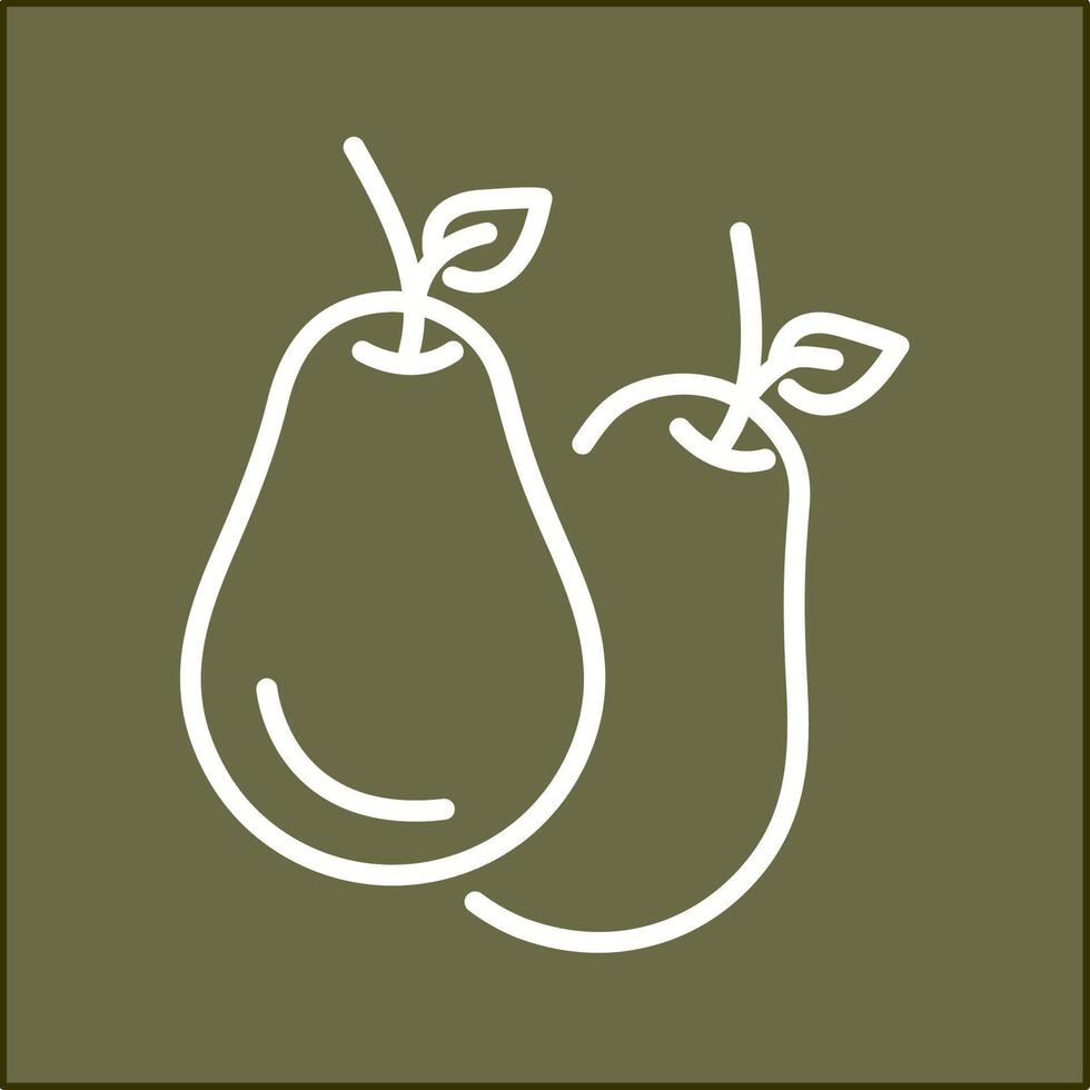 icono de vector de aguacate