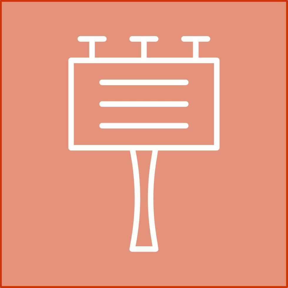 Signboard Vector Icon