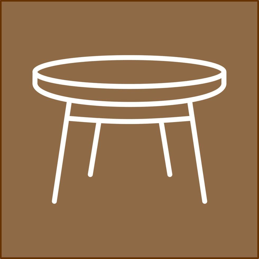 Small Table Vector Icon