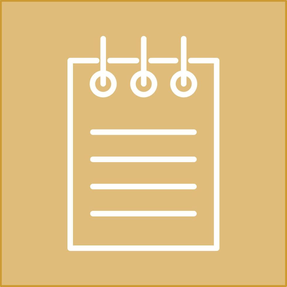 Notepad Vector Icon