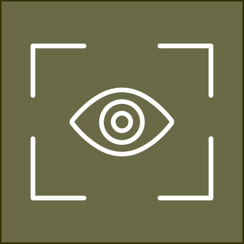 icono de vector de exploración ocular