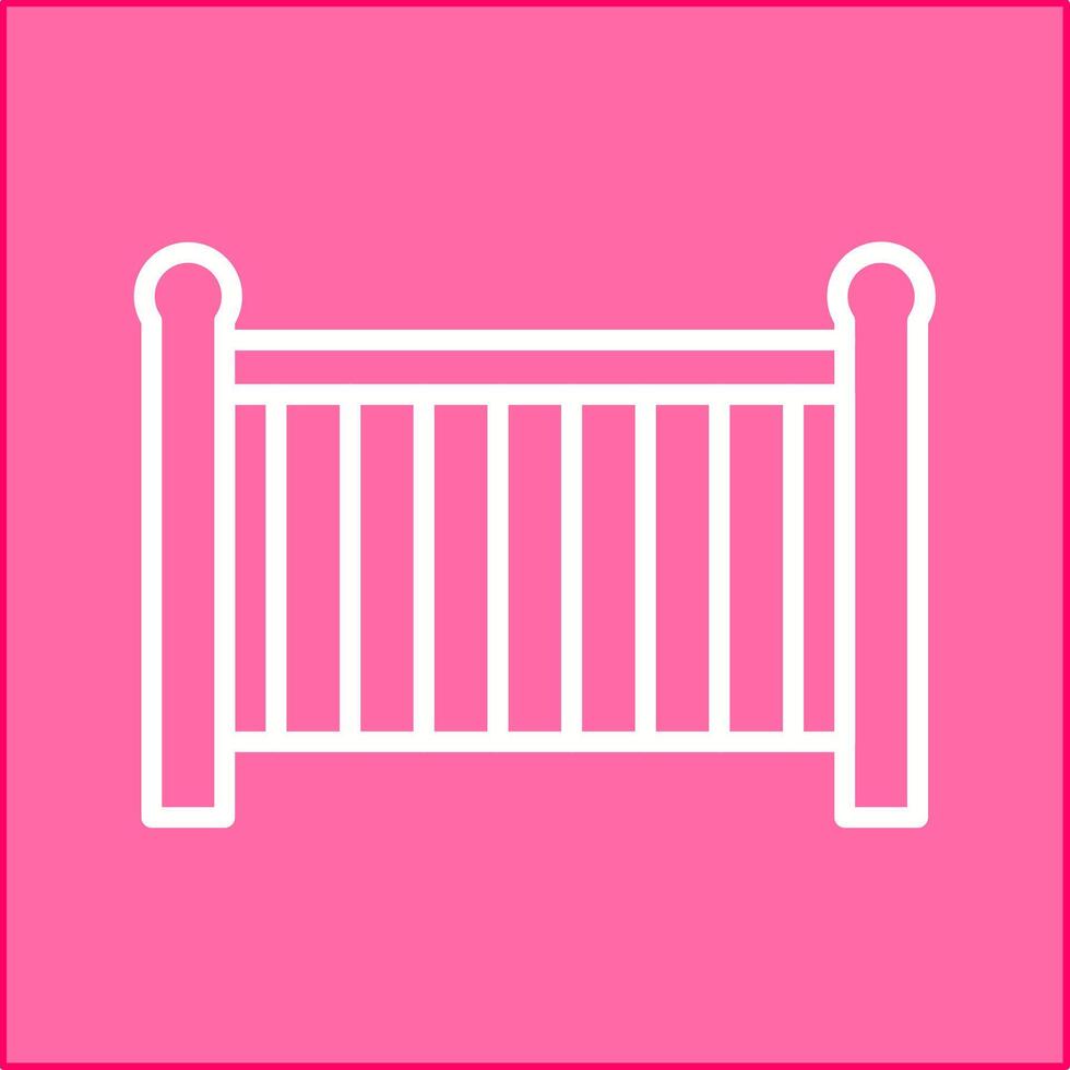 Baby Cot Vector Icon