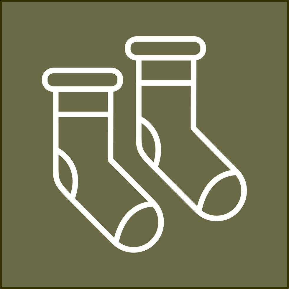 Winter Socks Vector Icon