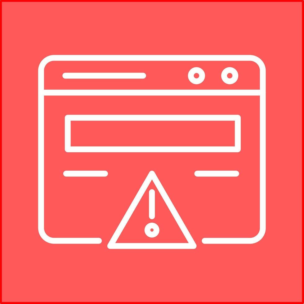 Web Error Vector Icon