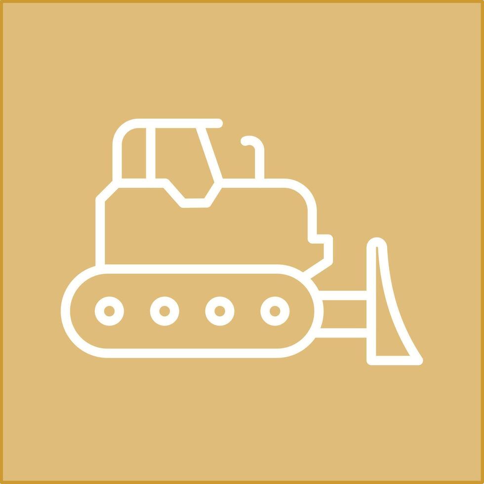 Bulldozer Vector Icon