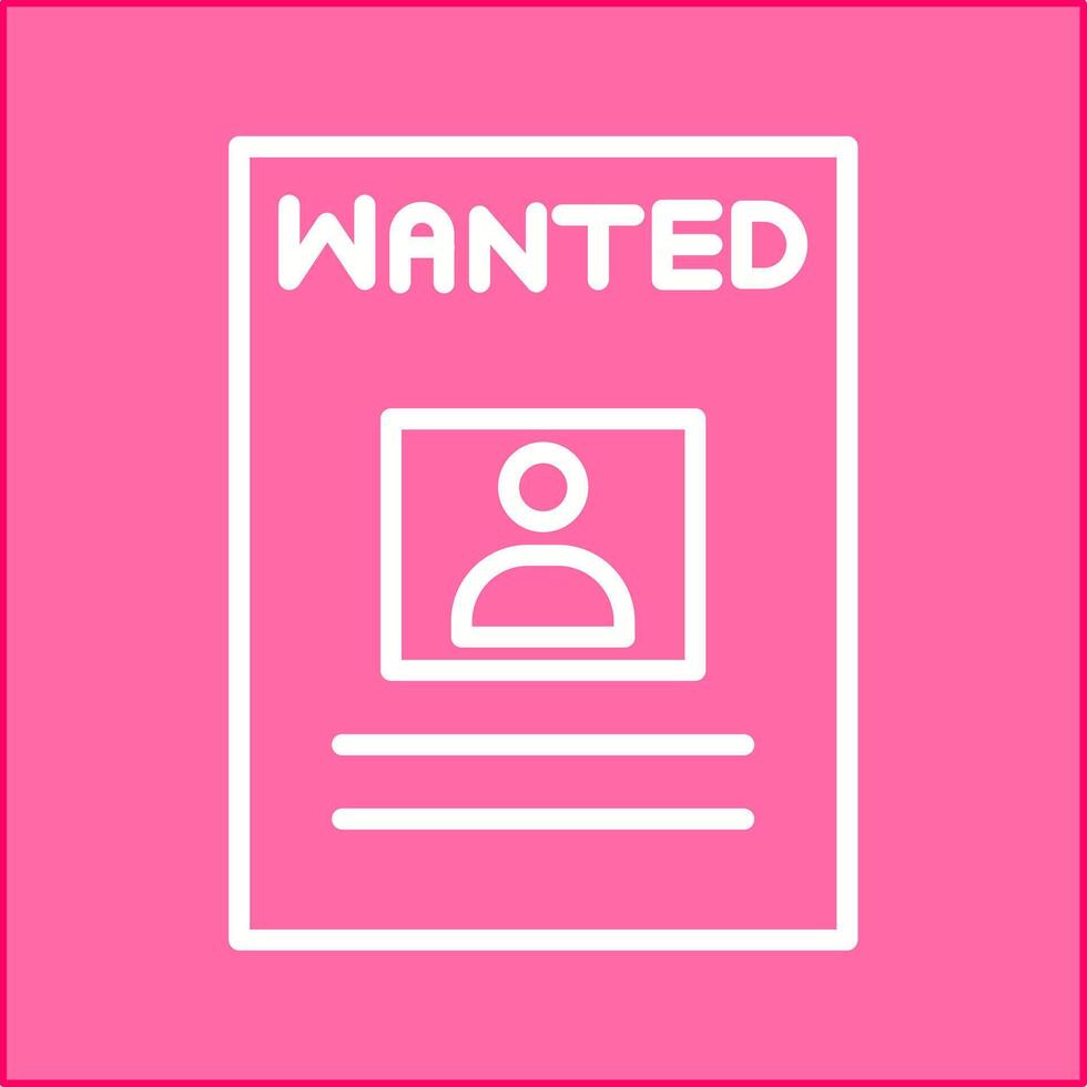 Wanted Poster Vector Icon