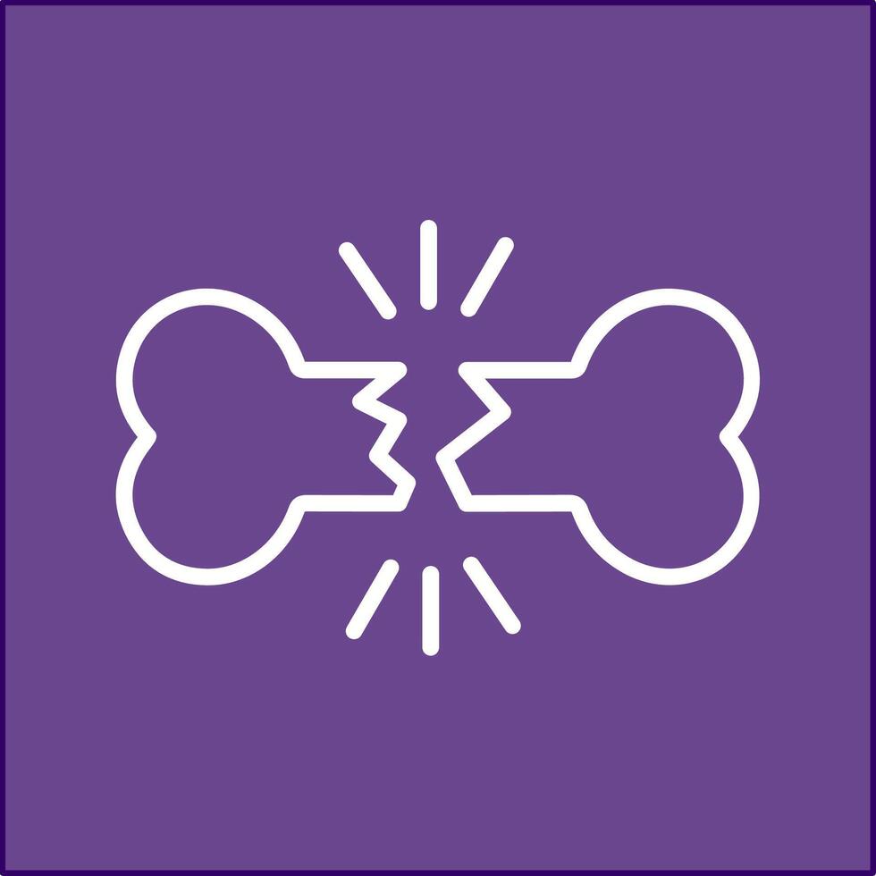 Bone Fracture Vector Icon