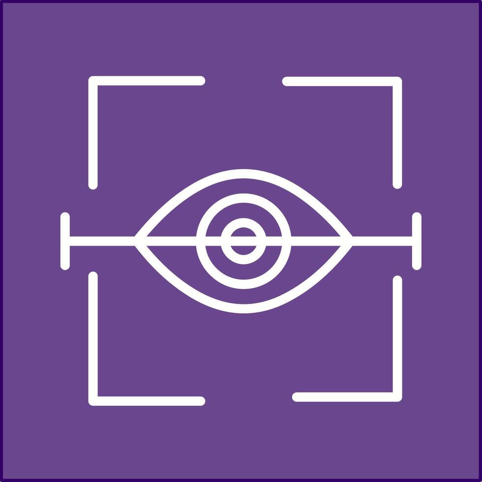 icono de vector de exploración ocular