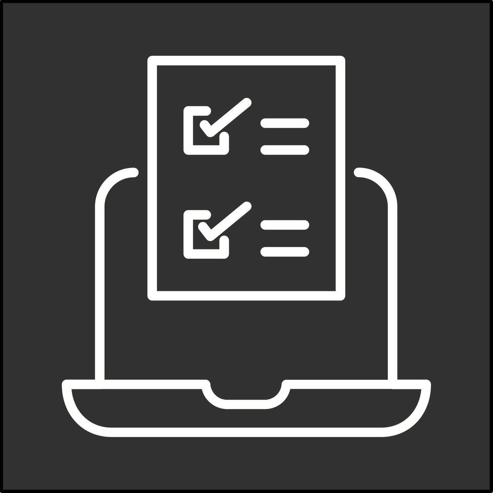 Online Test Vector Icon