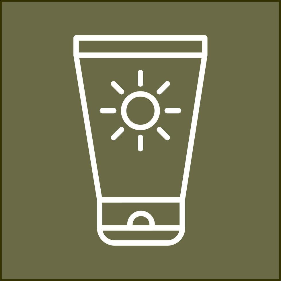 Sun Cream Vector Icon