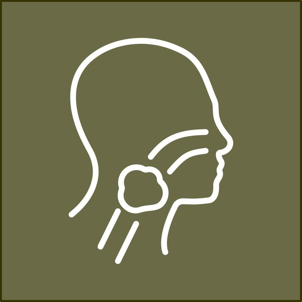 Throat Cancer Vector Icon