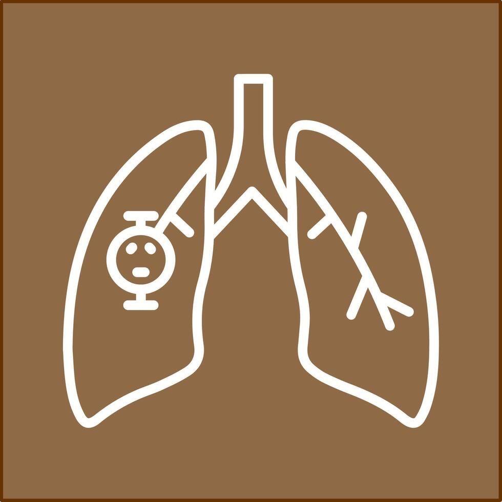 Lung Cancer Vector Icon