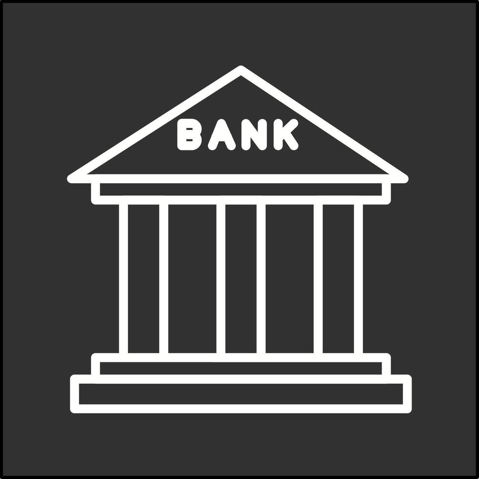 icono de vector de banco