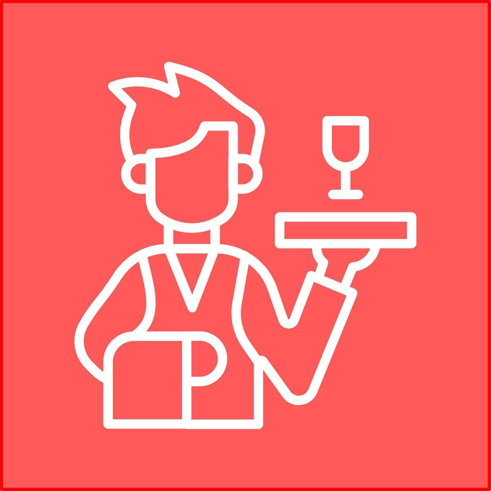 Waiter Vector Icon