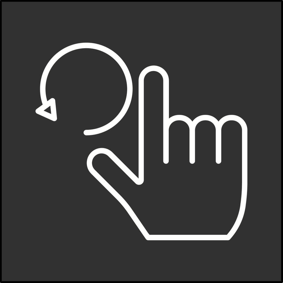 icono de vector de gestos