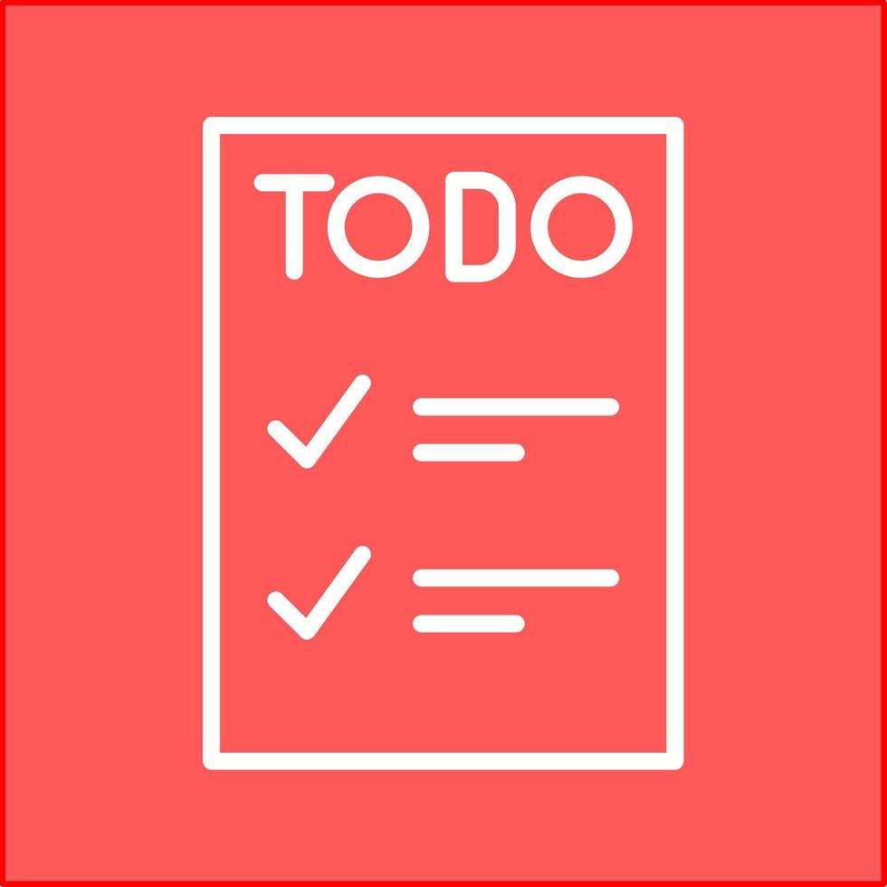 icono de vector de lista de tareas