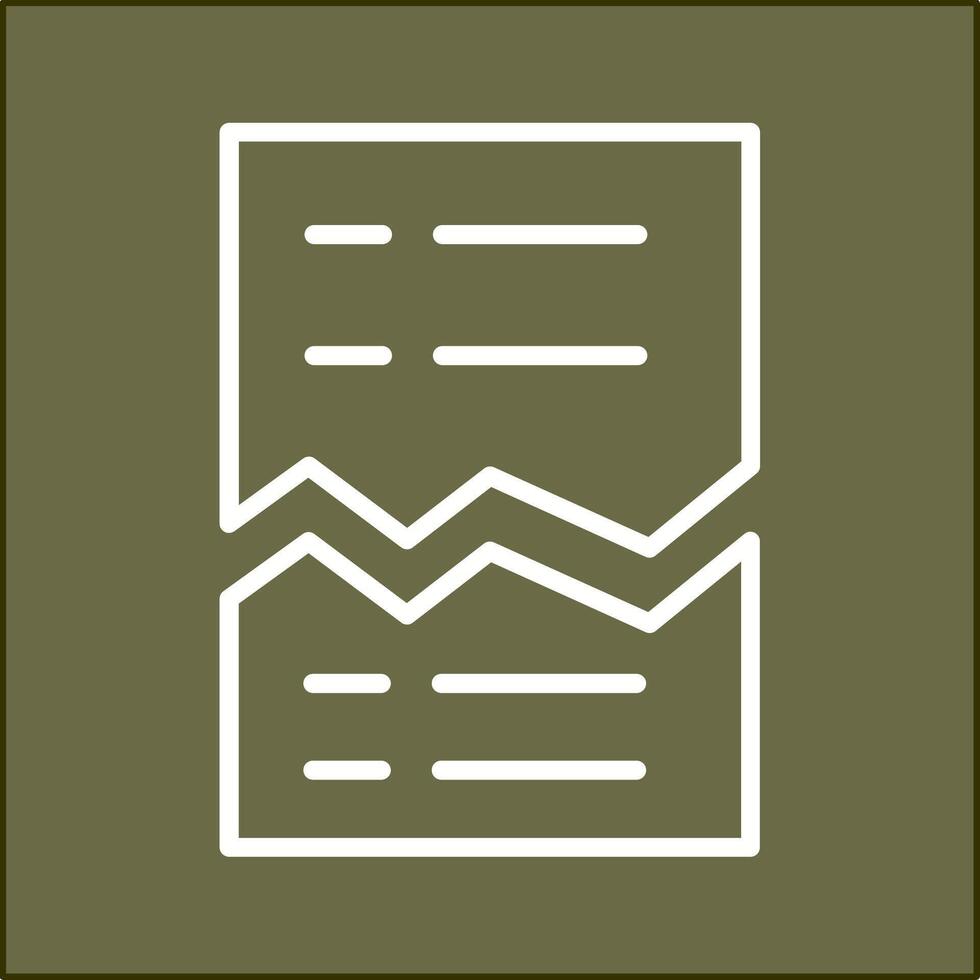 Corrupted List Vector Icon