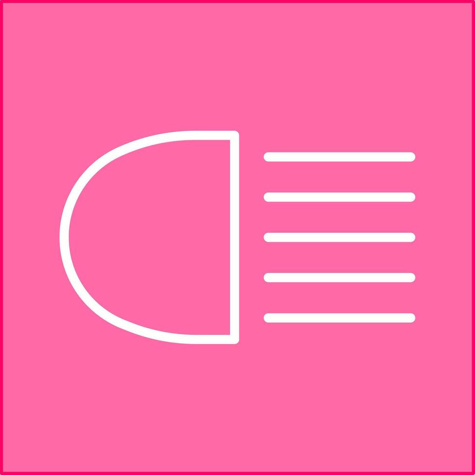 Headlight Vector Icon