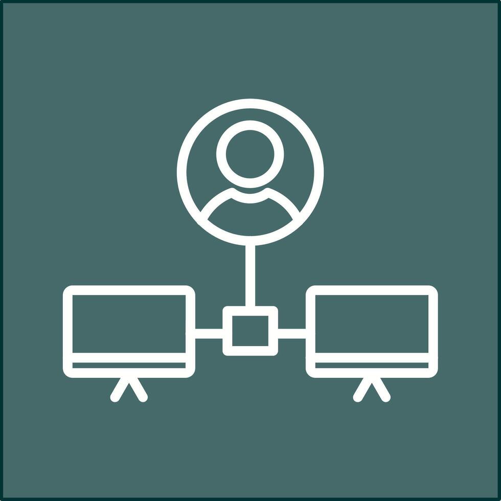 Company Network Vector Icon